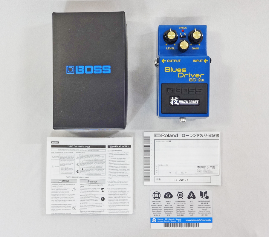 BOSS【Blues Driver 技 WAZA CRAFT】BD-2W ブルース・ドライバー コンパクトエフェクター 中古品