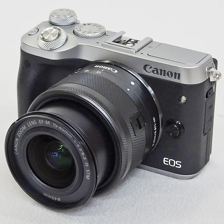 Canon【EOS M6】キャノン デジタル ミラーレスカメラ ZOOM LENS EF-M 15-45mm 1:3.5-6.3 IS STM レンズキット