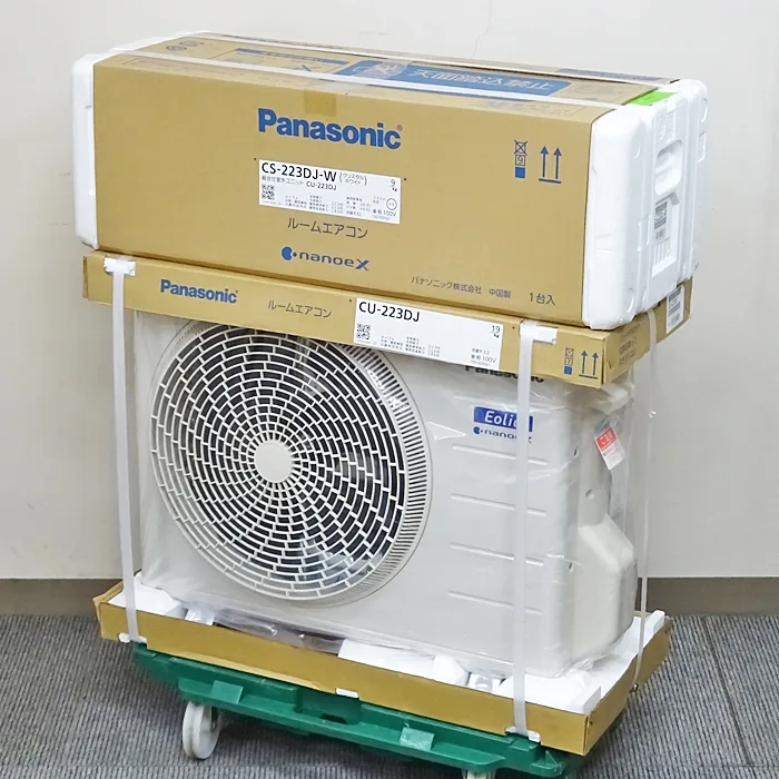 Panasonic【CS-223DJ】パナソニック ナノイーX搭載 ルームエアコン おもに6畳用 新品