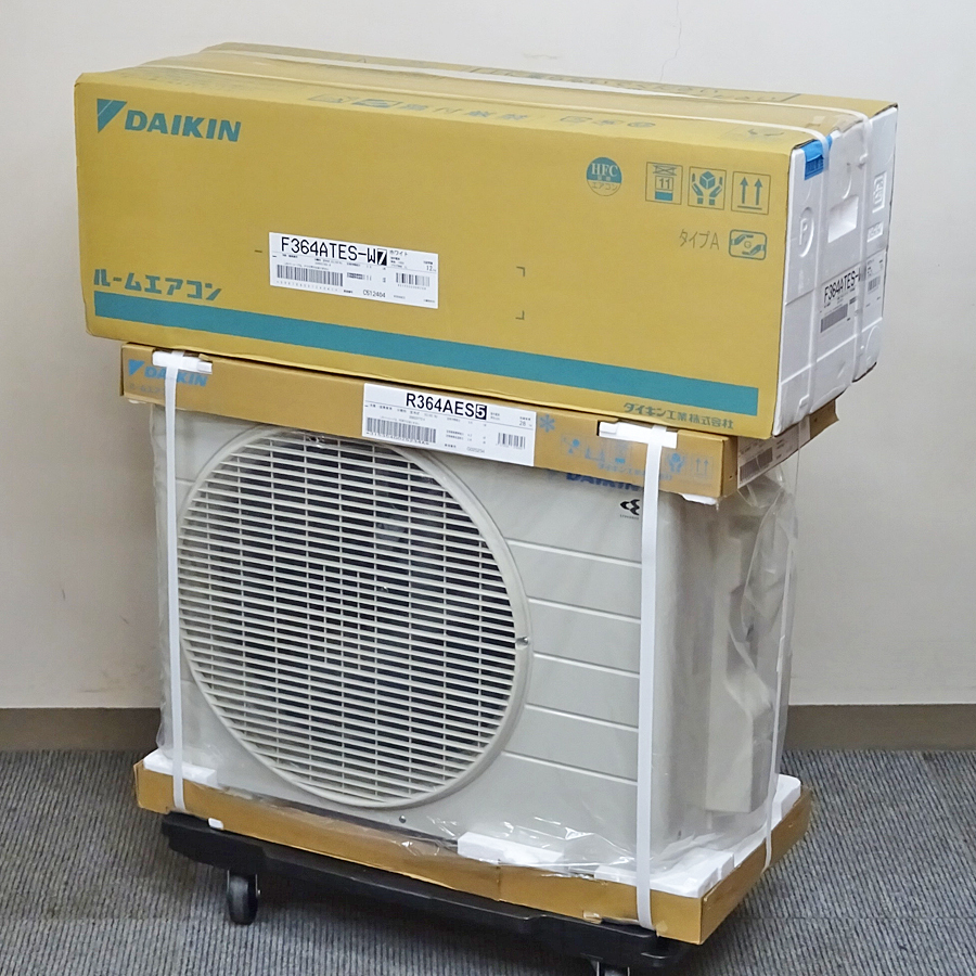 DAIKIN【S364ATES-W】ダイキン コンパクトサイズ室内機 水内部クリーン 室温パトロール ルームエアコン おもに12畳用 2024年モデル 未使用