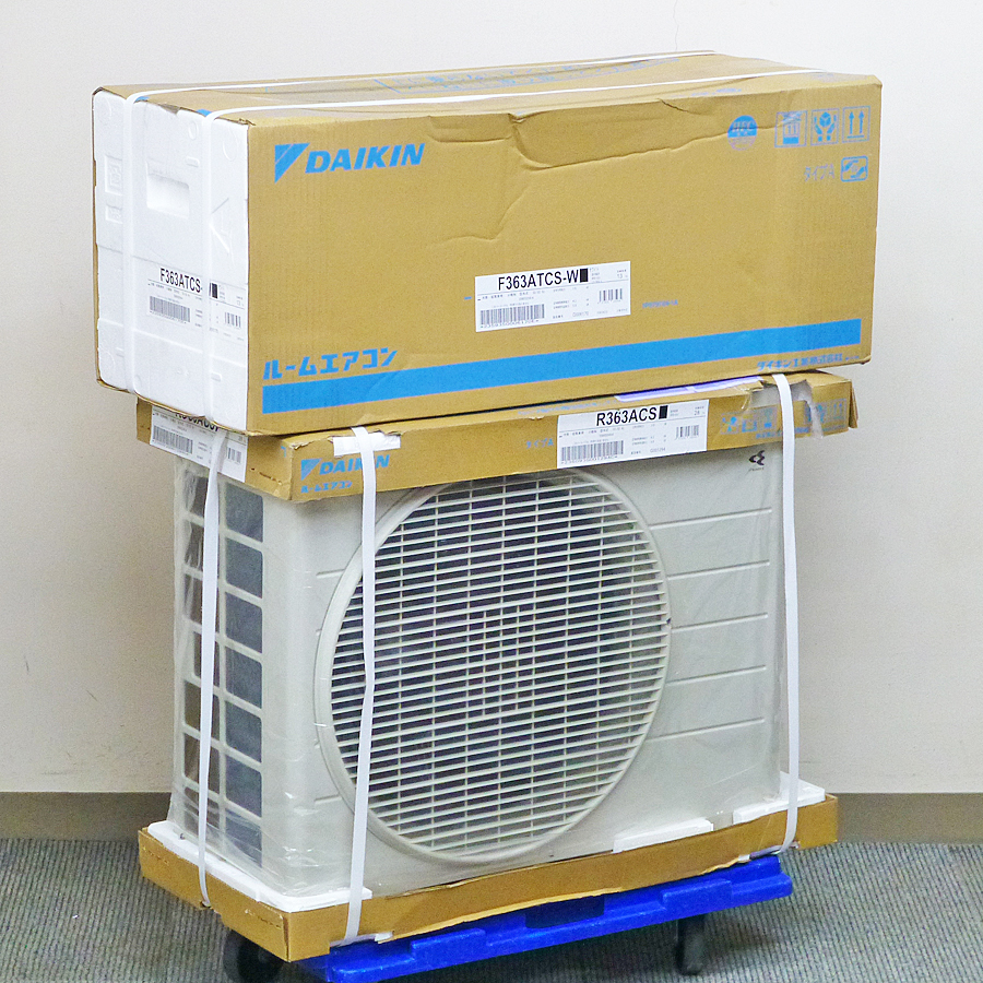 DAIKIN【S363ATCS-W】ダイキン 水内部クリーン（結露水洗浄） フィルター自動お掃除 ストリーマ空気清浄 エアコン 主に12畳 100V 未使用品