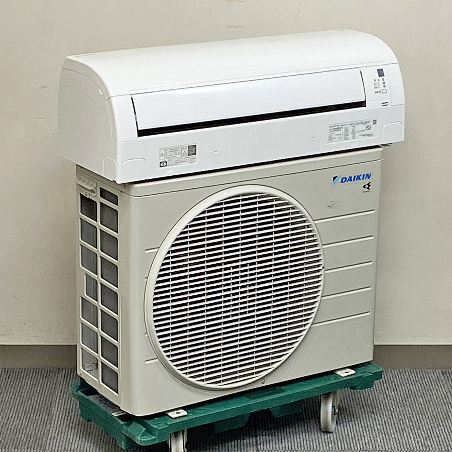 DAIKIN【AN28ZES-W】ダイキン 水内部クリーン ストリーマ空気清浄 オートスイング ルームエアコン おもに10畳用 2022年製 中古品