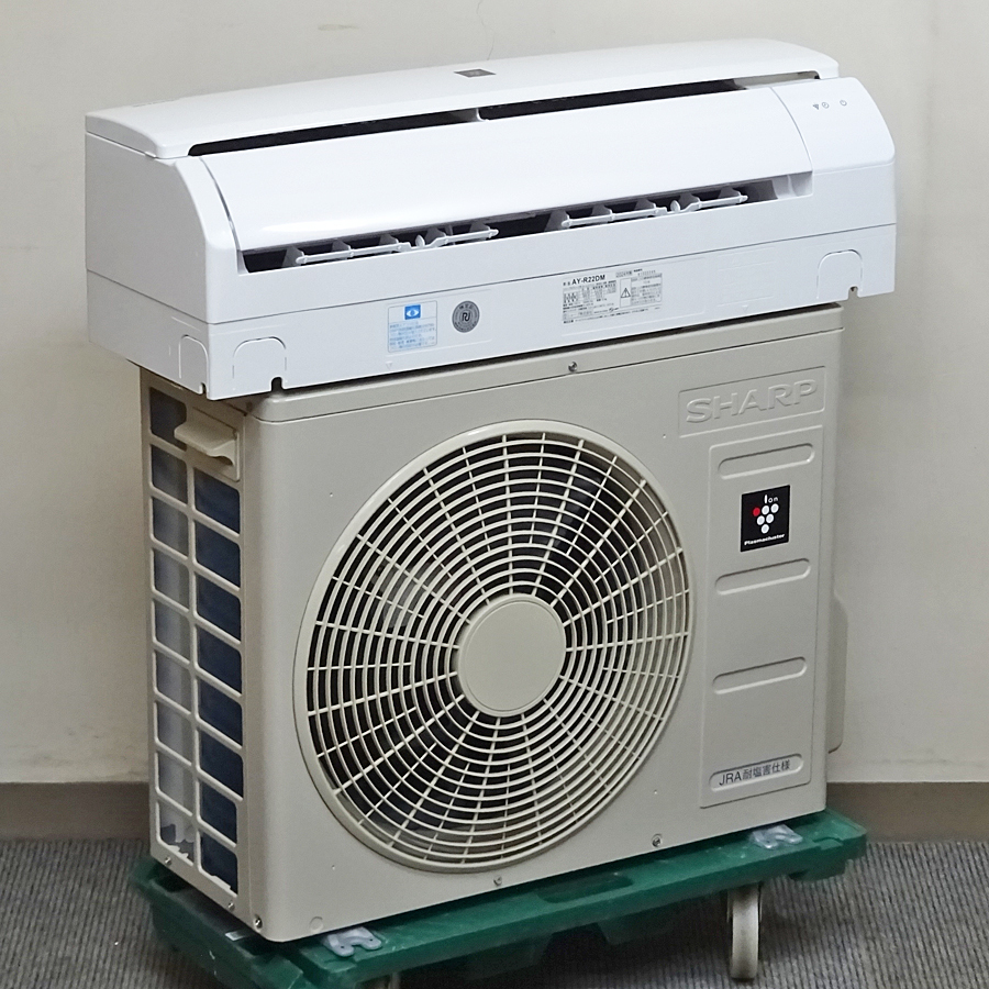 SHARP【AY-R22DM】シャープ プラズマクラスター7000搭載 ルームエアコン おもに6畳用 2024年製 中古品
