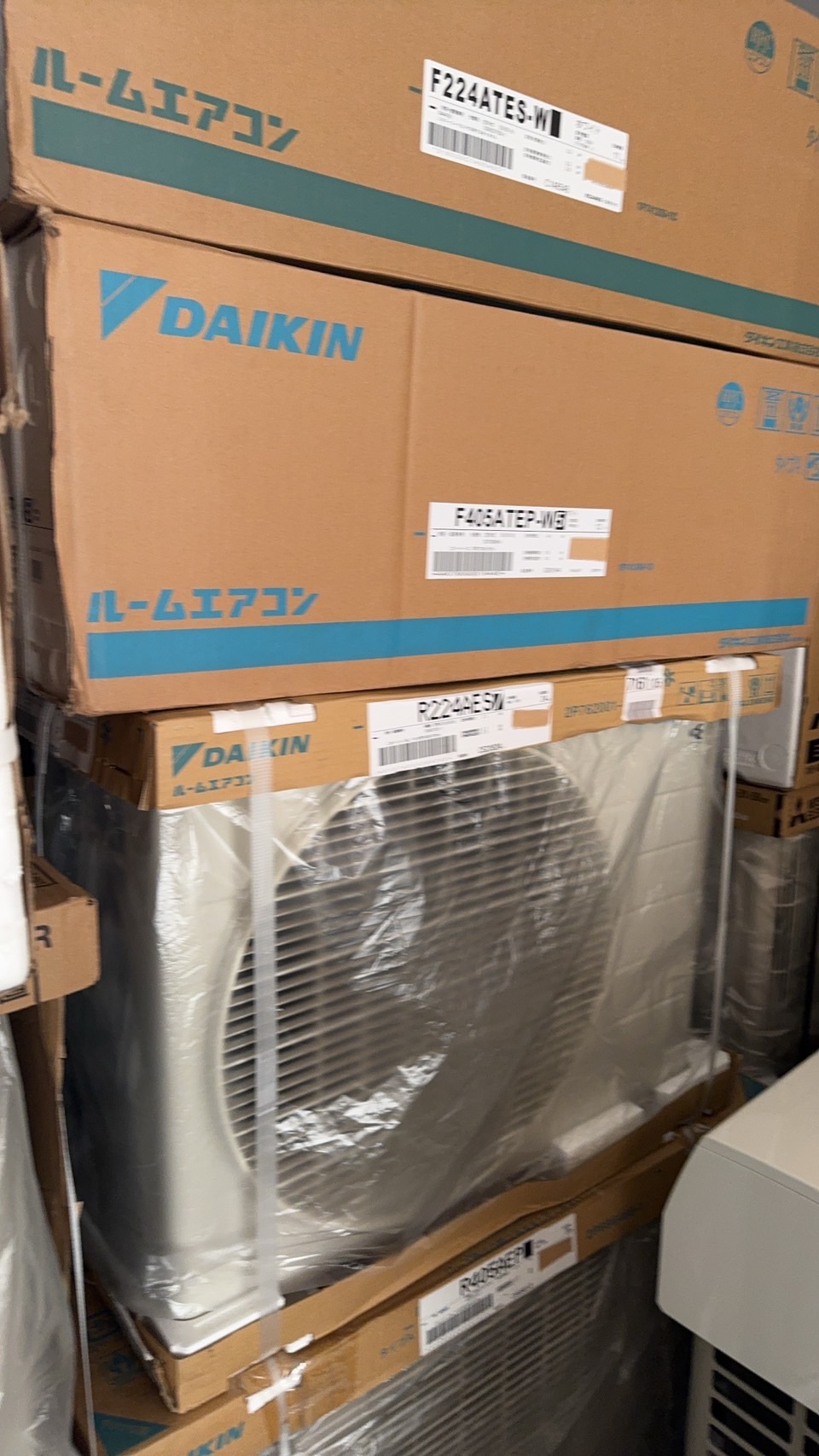 DAIKIN ダイキン 【F224ATES-W】2024年製 おもに6畳用【F405ATEP-W】2025年製 おもに14畳用 ルームエアコン