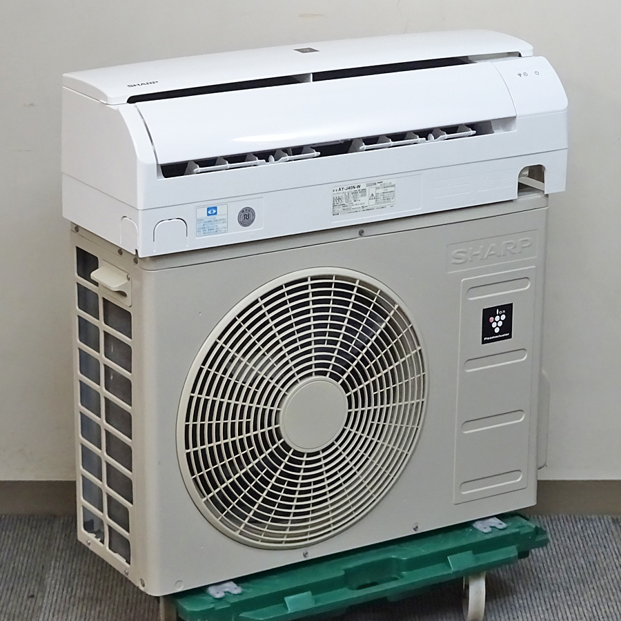 SHARP【AY-J40N】シャープ プラズマクラスタ－7000搭載 ルームエアコン おもに14畳用 100V 2020年製 中古品