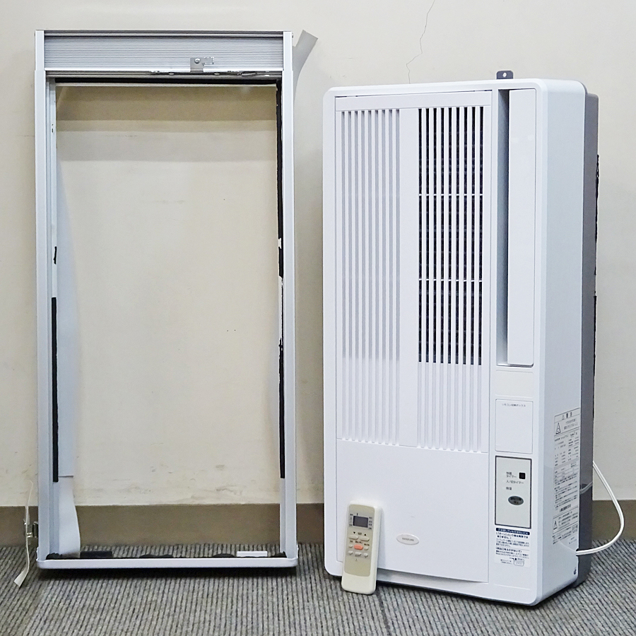 KOIZUMI【KAW-1612】コイズミ 冷房除湿専用 窓用エアコン 木造4畳、鉄筋6畳 2021年製 中古品