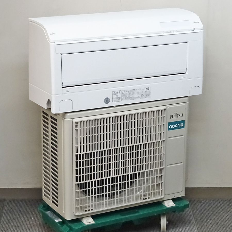 FUJITSU【AS-W224R】富士通 nocria ノクリア 熱交換器加熱除菌 2WAY除湿 不在ECO フィルター自動おそうじ エアコン おもに6畳用 2024年製