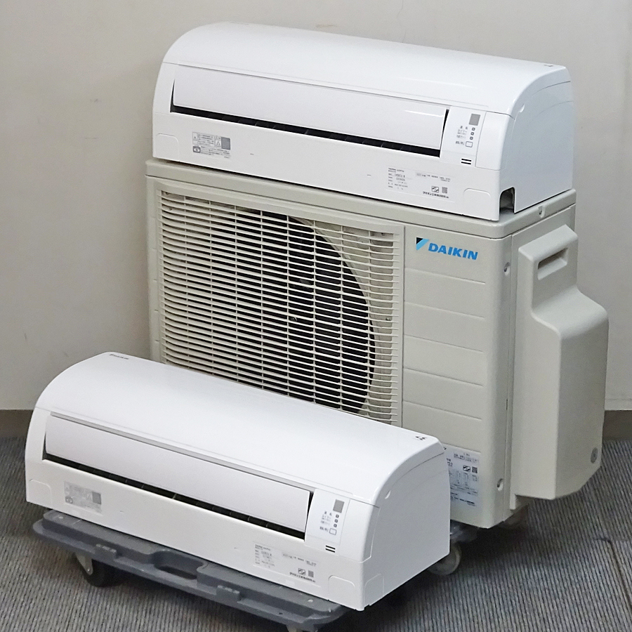 ダイキン【C40RTV + C22RTV + 2M453AV】マルチエアコン 2室用 14畳用+6畳用 ストリーマ空気清浄 単相200V 室外電源 R32冷媒 2022、2023年製