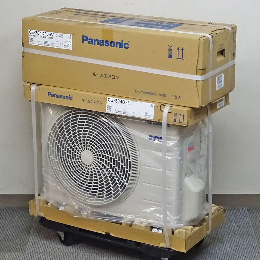 Panasonic【CS-284DFL-W】パナソニック Eolia エオリア スタンダードモデル ルームエアコン おもに10畳用 2024年製 未使用品