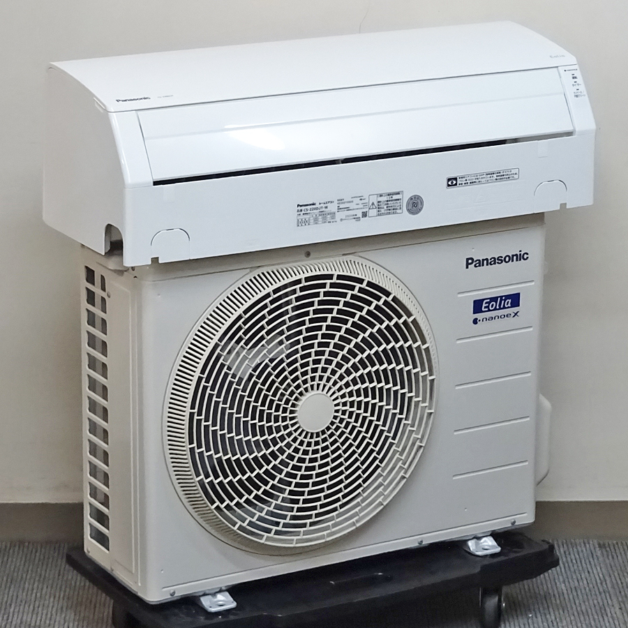 Panasonic【CS-220DJT】パナソニック Eolia エオリア ナノイーX搭載 ルームエアコン おもに6畳用 2020年製 中古品