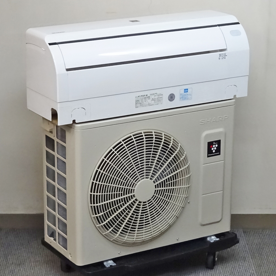 SHARP【AY-P22F】シャープ プラズマクラスター25000 フィルター自動掃除 無線LAN内蔵 ルームエアコン おもに6畳用 2022年製 中古品