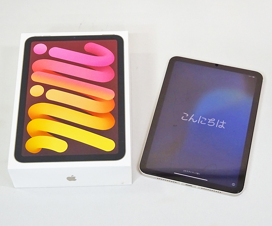 Apple【iPad mini（A17 Pro）】MXPQ3J/A 8.3インチ Wi-Fi + Cellular SIMフリー 128GB 2024 スターライト 第7世代 中古品