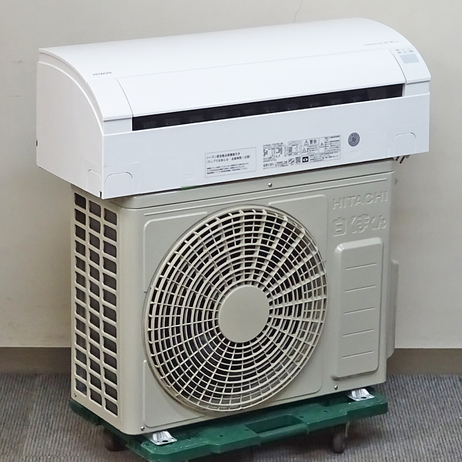 HITACHI【RAS-YX22R(W)】日立 白くまくん ステンレス・クリーン フィルター自動掃除 無線LAN内蔵 エアコン おもに6畳用 2025年製 中古品