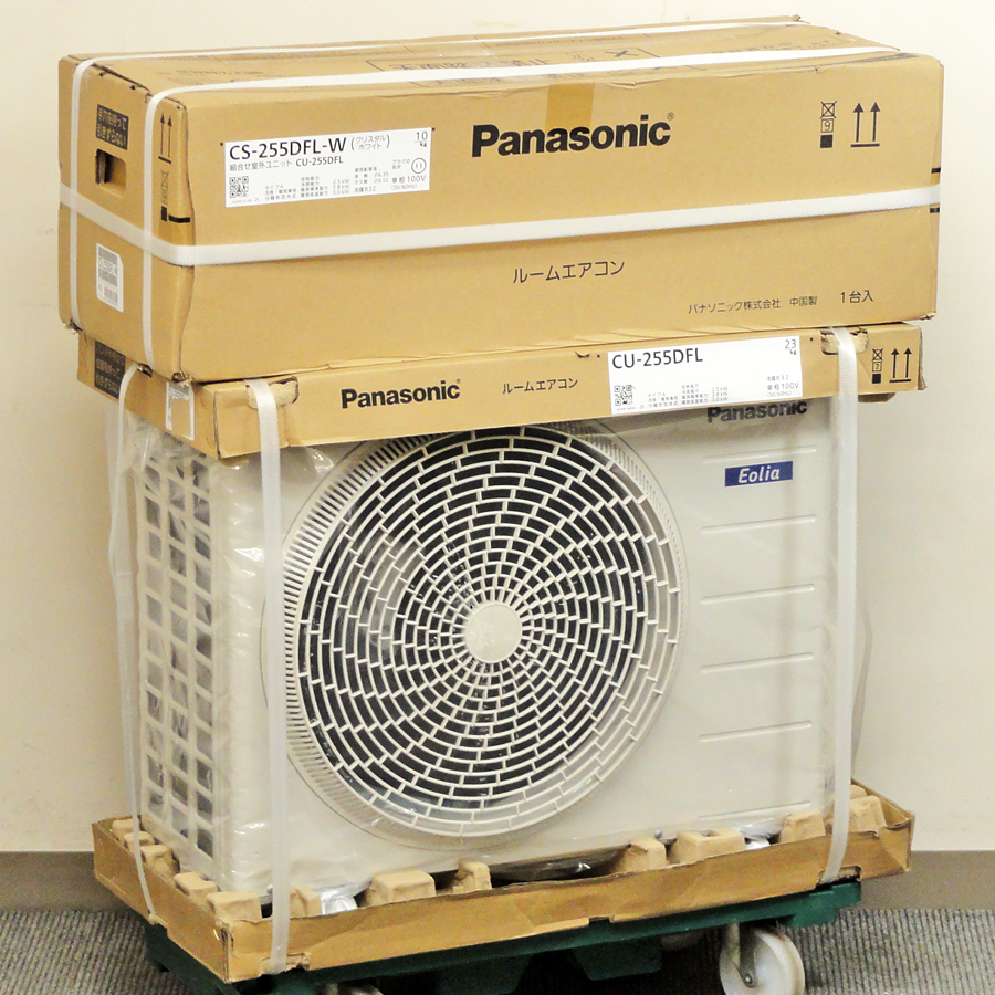 Panasonic【CS-255DFL】パナソニック Eolia エオリア ルームエアコン 2.5kW 主に8畳用 2025年モデル 未使用品