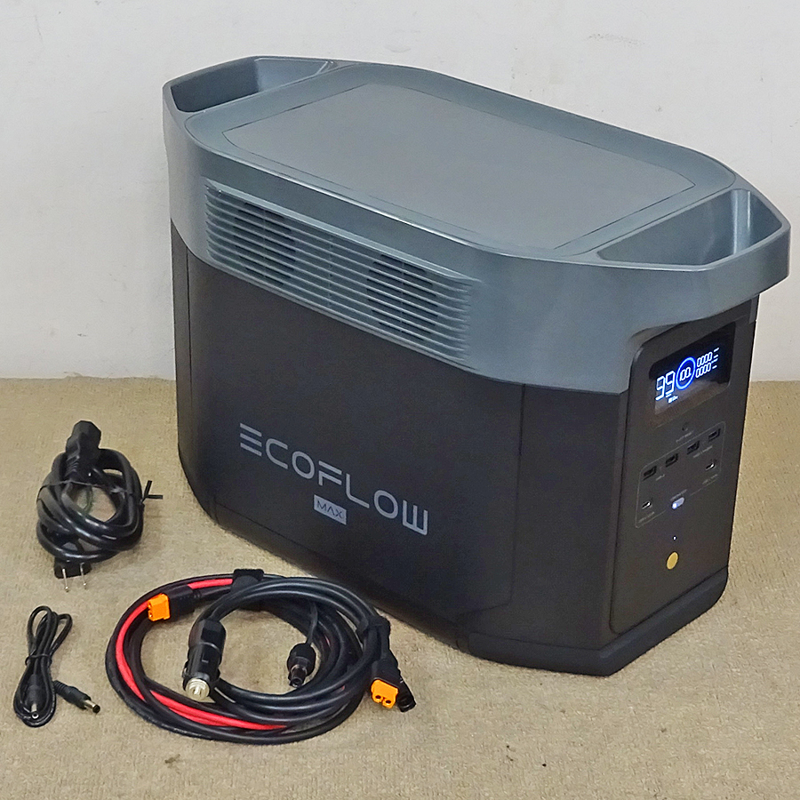 EcoFlow【DELTA Max】エコフロー デルタマックス ポータブル電源 EFD310 容量2016Wh 中古品