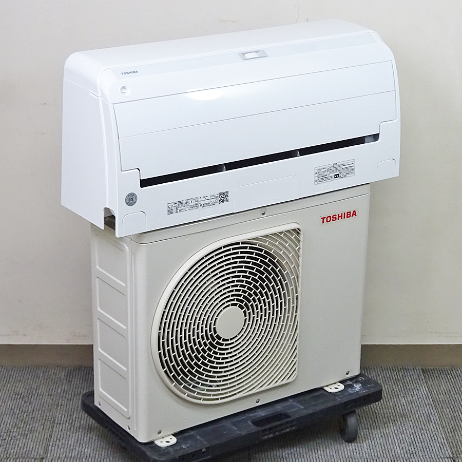 TOSHIBA【RAS-N221DX】東芝 大清快 UVプレミアムクリーン除菌 プラズマ空清 フィルター自動掃除 エアコン おもに6畳用 2024年製 中古品