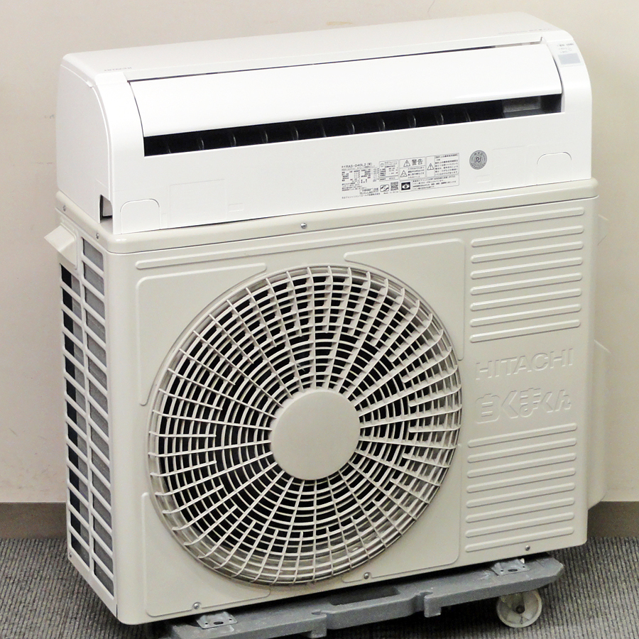 HITACHI【RAS-D40L2】日立 白くまくん 凍結洗浄 ステンレス・クリーン ルームエアコン 4.0kW 主に14畳用 単相200V 2022年製 中古品