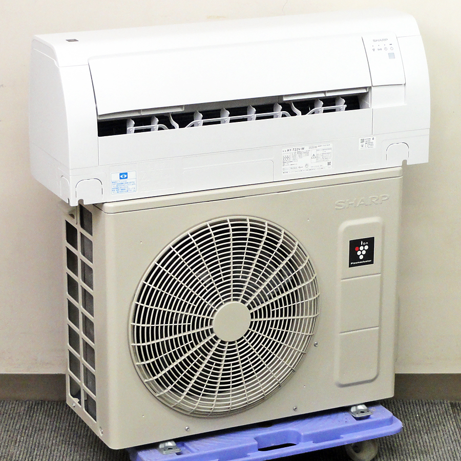SHARP【AY-T22V】プラズマクラスター25000 フィルター自動掃除 無線LAN内蔵 ハイグレードモデル ルームエアコン 2.2kW 主に6畳用 2025年製