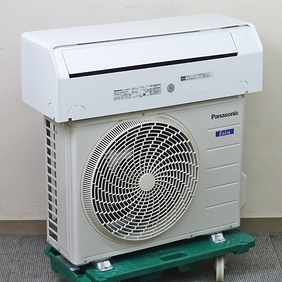 Panasonic【CS-224DFL-W】パナソニック Eolia エオリア ルームエアコン スタンダードモデル おもに6畳用 2024年製 中古品