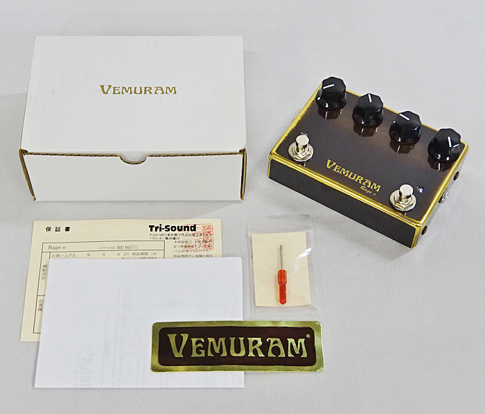 VEMURAM【Rage e】ヴェムラム オーバードライブ ブースター エフェクター 中古品