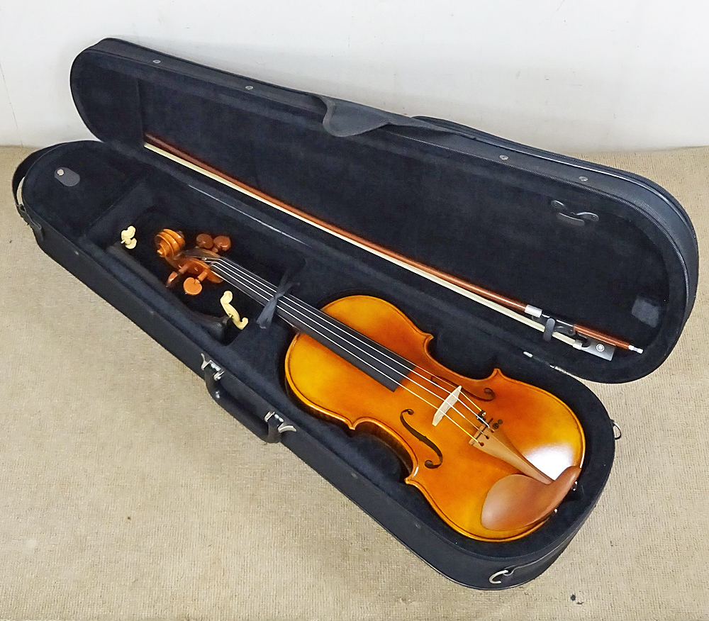 Nicolo Santi【NSN-50 4/4】ニコロサンティ バイオリン フルサイズ 弓・ケース付き 中古品