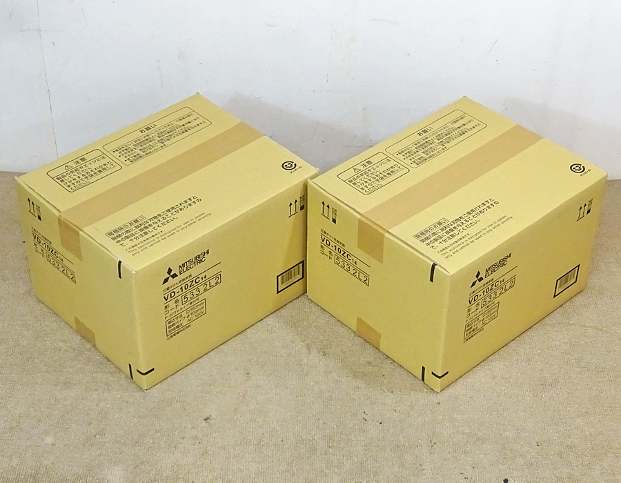 MITSUBISHI【VD-10ZC14】三菱電機 ダクト用換気扇 天井埋込形 ダクト径φ100mm 2台セット 未使用品