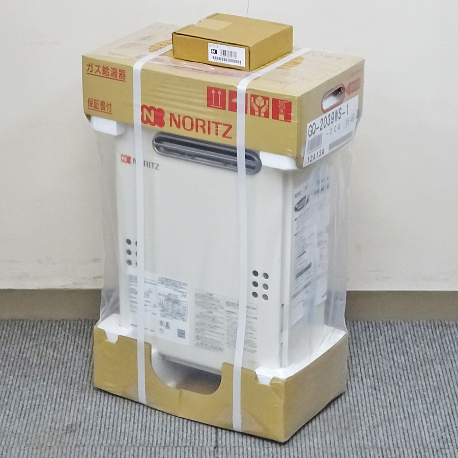 NORITZ【GQ-2039WS-1】ノーリツ ガス給湯器 給湯専用 20号 屋外設置型 都市ガス用 リモコン付 2025年製 未使用品