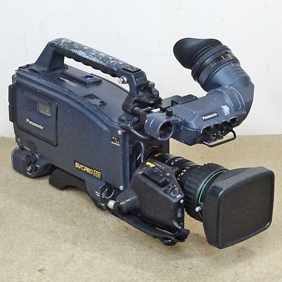 Panasonic/Canon【AJ-D910WB/YJ18×9B4 KRS PX12】パナソニック 業務用ビデオカメラ キヤノンレンズ ジャンク品