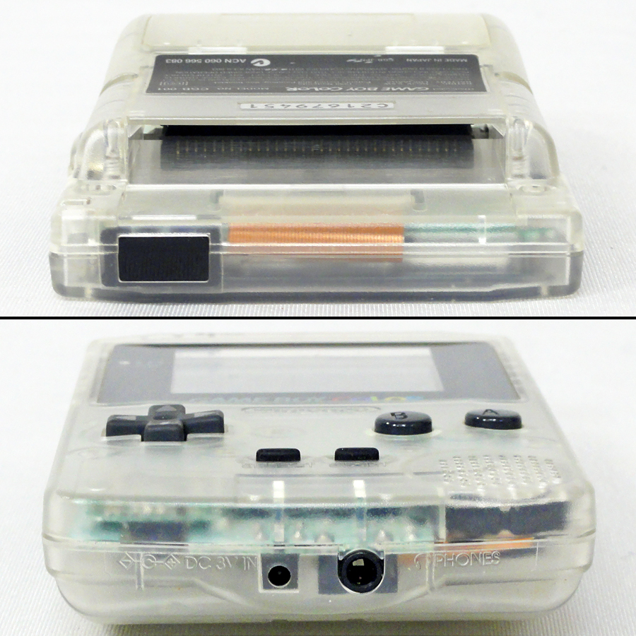 動作品 任天堂 ゲームボーイカラー 本体 クリア スケルト CGB-001 動作品 任天堂 ゲームボーイカラー 本体 クリア スケルト CGB