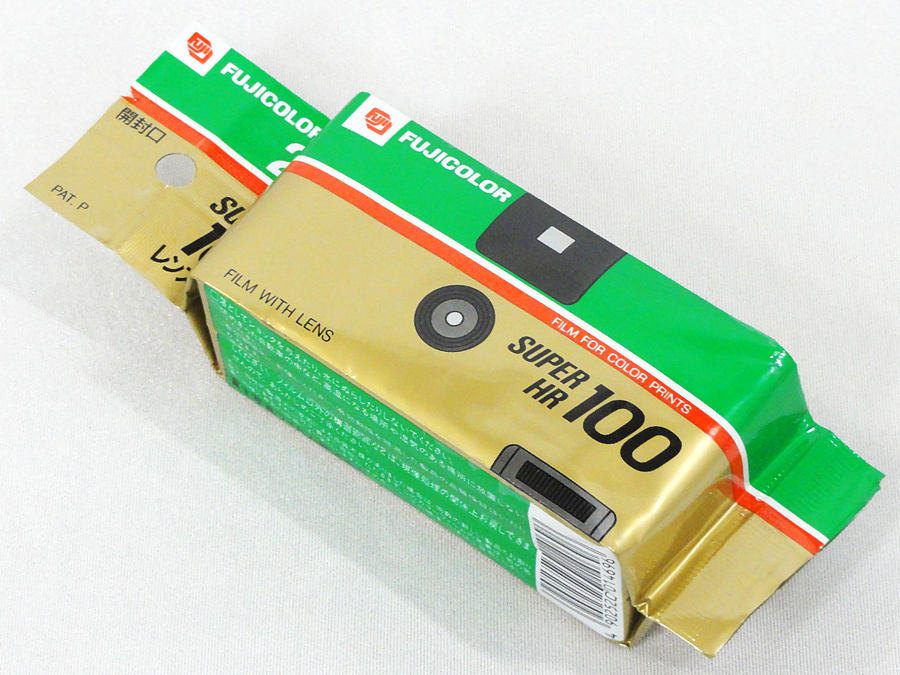FUJICOLOR【SUPER HR 100】フジカラー 初代 写ルンです 使い捨てカメラ レンズ付フィルム 昭和レトロ 平成レトロ 未開封 未使用品