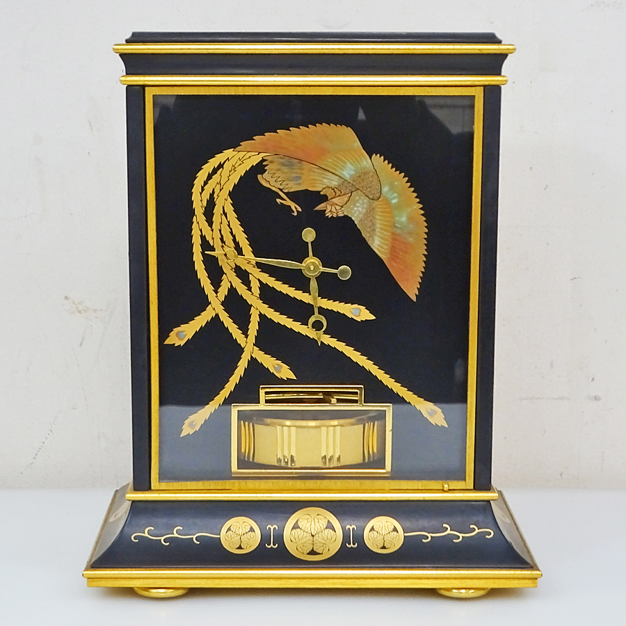 JAEGER LECOULTRE ジャガールクルト【ATMOS アトモス】蒔絵 鳳凰 一良銘 空気時計 置時計