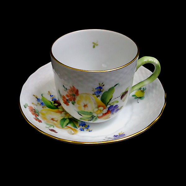 ヘレンド◆フルーツコンポジション/デミタスカップ＆ソーサー