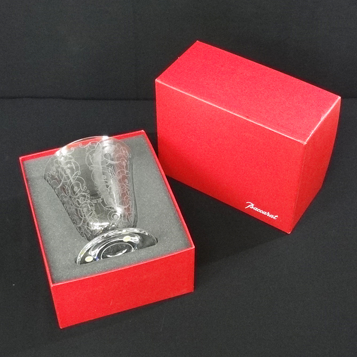 Baccarat【ミケランジェロ】バカラ フラワーベース 花瓶 高さ18cm 箱付き 中古品