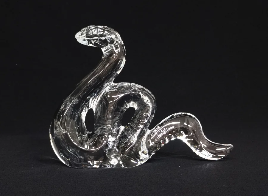 Baccarat バカラ 蛇 ヘビ 干支 十二支 フィギュリン クリスタルガラス オブジェ 置物 オーナメント スネーク 動物 コレクション