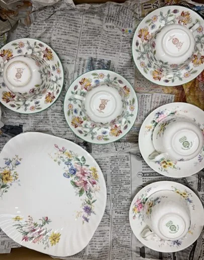 MINTON HADDON HALL SERIES ミントン ハドンホール カップ＆ソーサー / ROYAL DOULTON ARCADIA ロイヤルドルトン アルカディア カップ＆ソーサー プレート